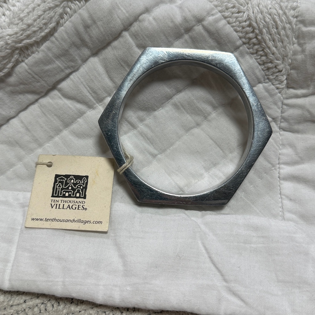 Ten Thousand Villages Silver Bracelet